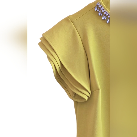 PARADISO Citrus Yellow Bling Blouse - Picture 6 of 8